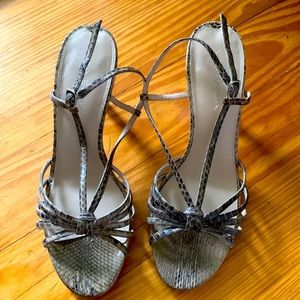 Via Spiga Snake Skin Strappy Sandal